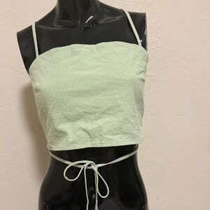 Nasty gal new Sage Green Women's Crop Top